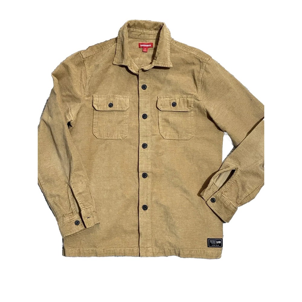 Union Bay Corduroy Button Down Shirt Men Medium Shacket Cotton Retro Y2k